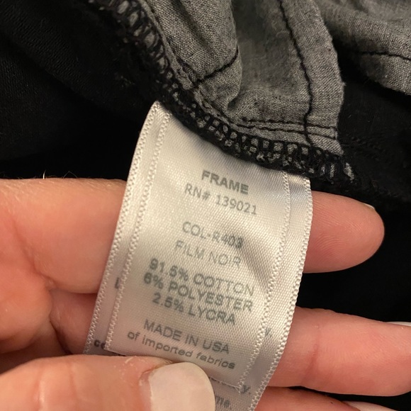 FRAME LE SKINNY DE JEANNE in FILM NOIR SIZE 29 $209 RETAIL - Picture 8 of 8